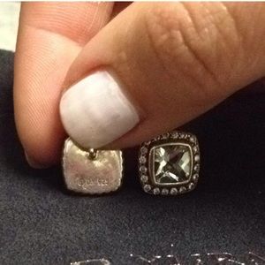 David Yurman Albion Prasiolite Diamond Earrings